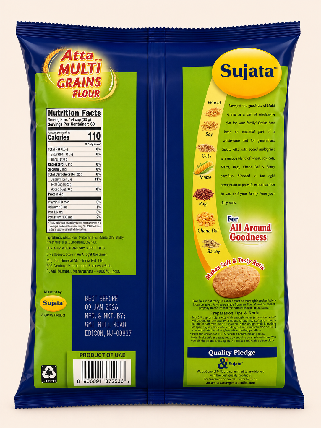 Sujata Multigrain Atta - 4LB