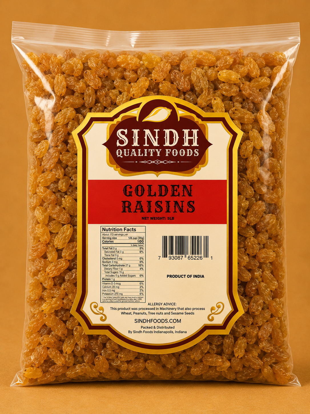 Golden Raisins - 5LB