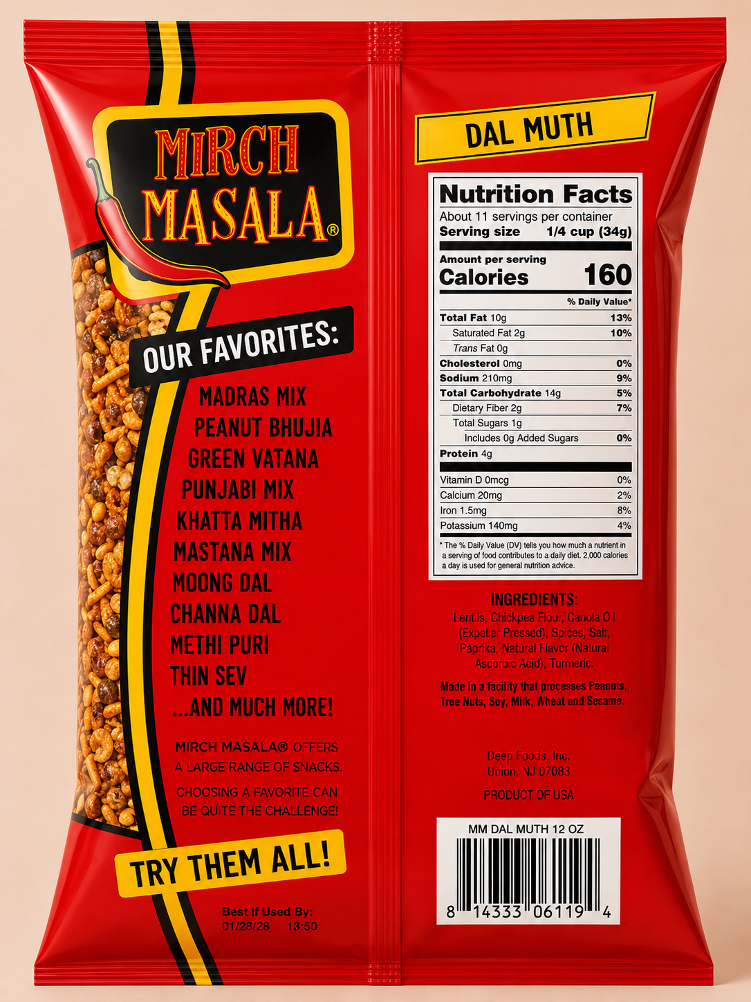 Mirch Masala Dal Muth - 340GM