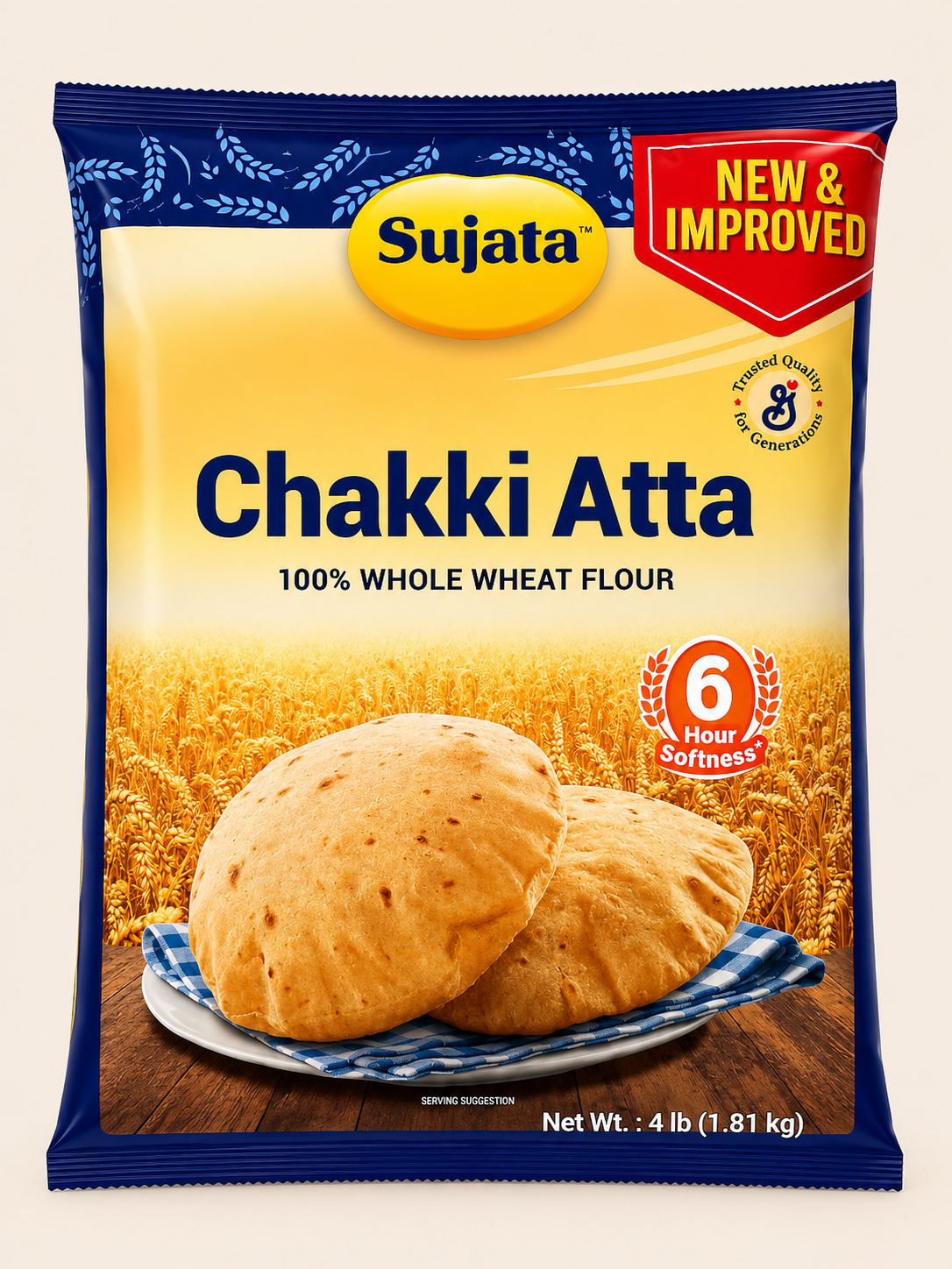 Sujata Chakki Atta - 4LB