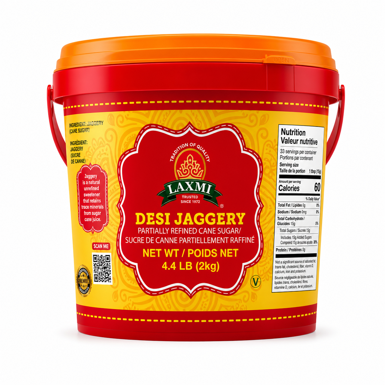 Laxmi Desi Jaggery - 4.4LB