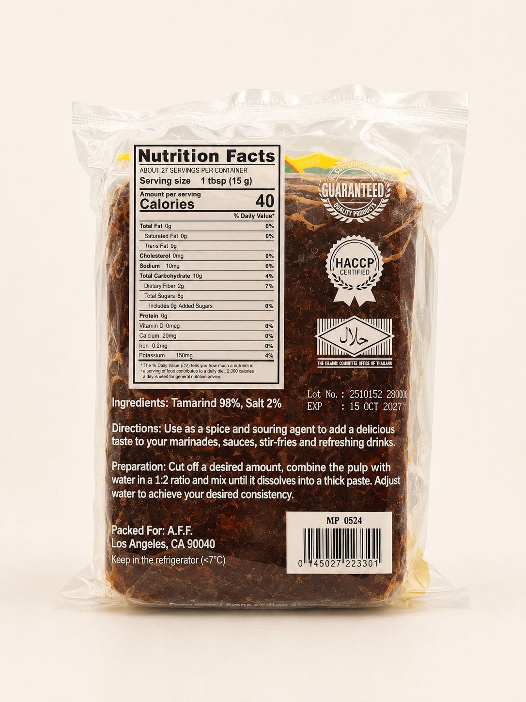 Seedless Tamarind - 400GM