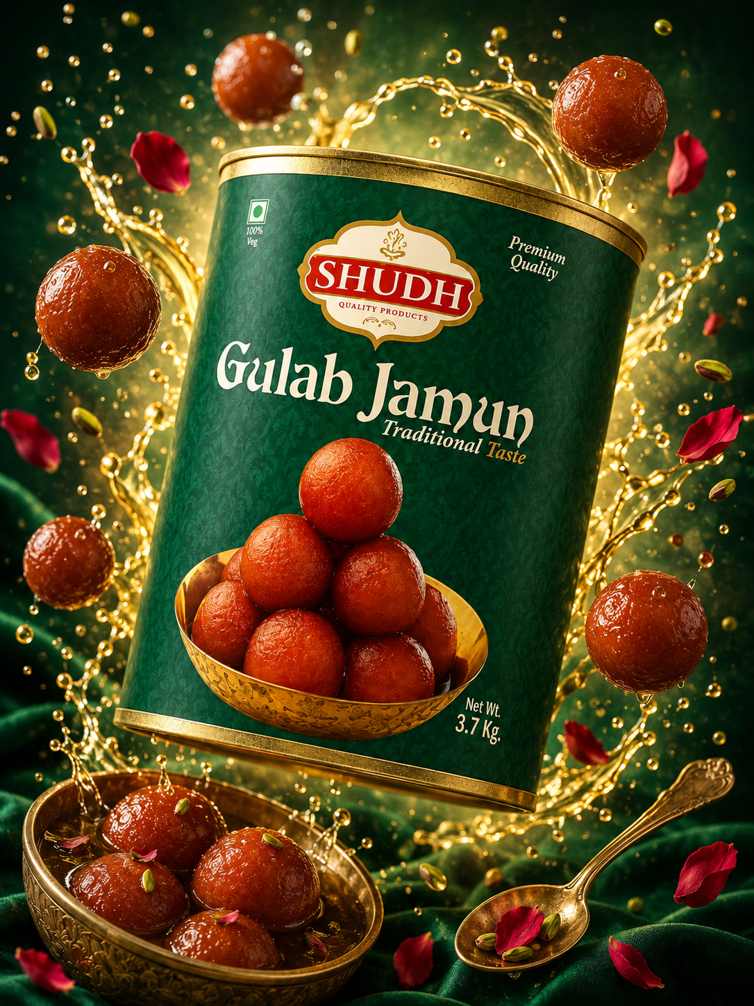 SHUDH Gulabjamun - 50PCS