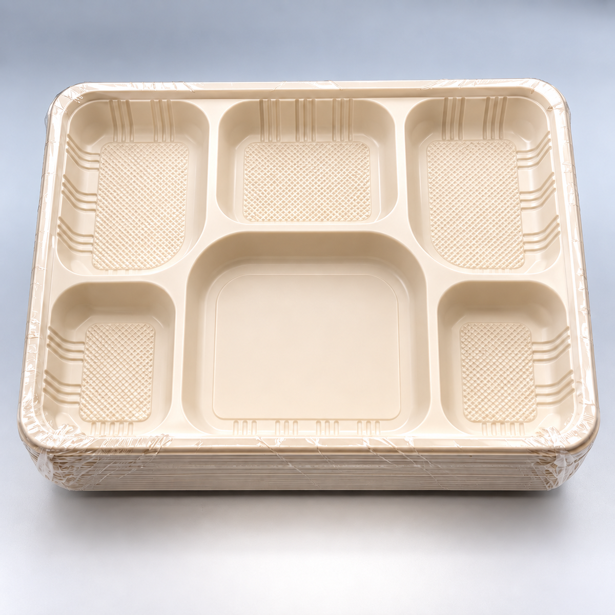 Six Compartment Paper Plates - 320PCS