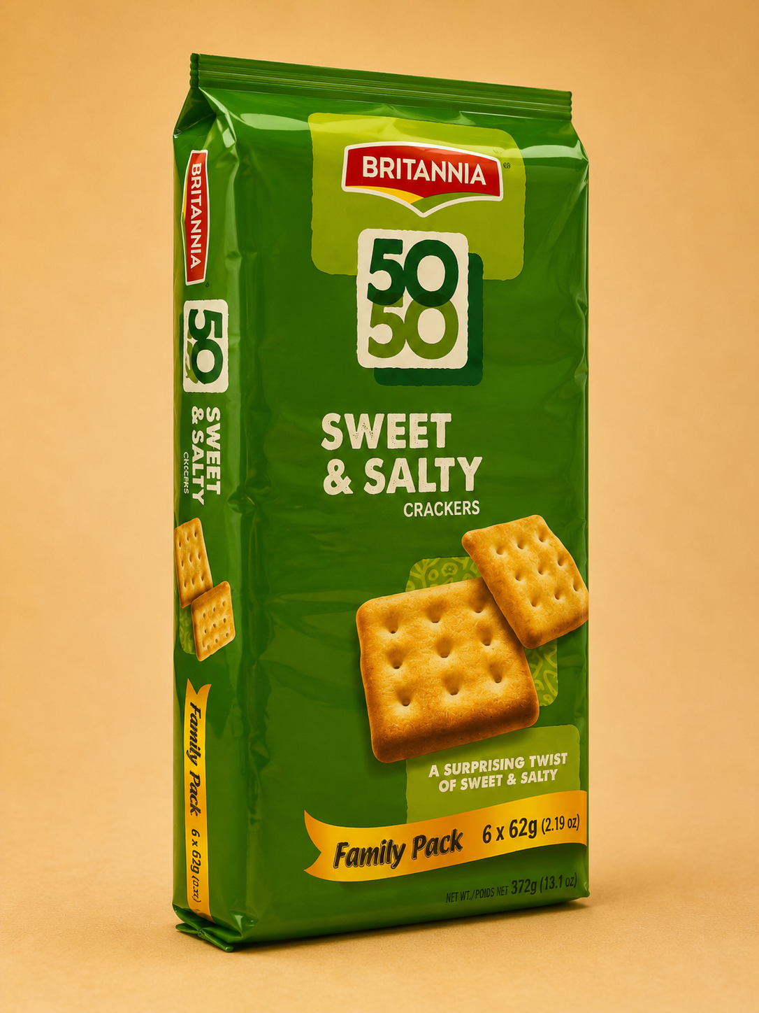 50/50 Sweet & Salty Crackers - 372GM