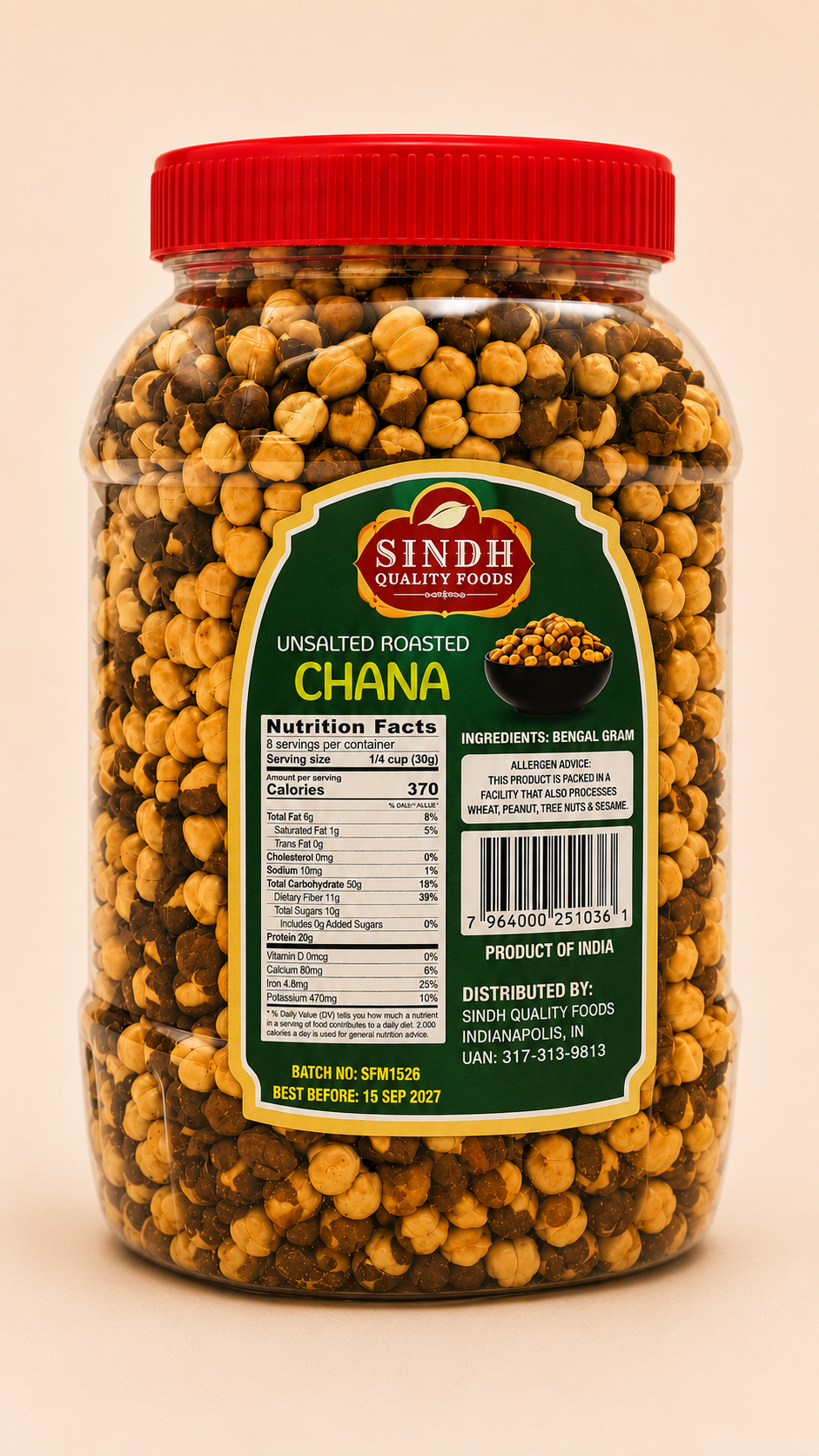 Roasted Chana Jar - 400GM