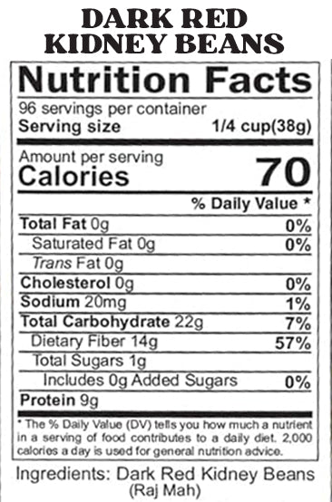 Red Kidney Beans (Dark) - 4LB