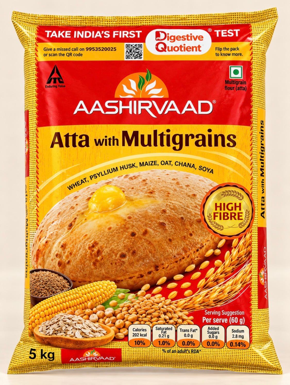 Aashirvaad Atta (Multigrain) - 10LB